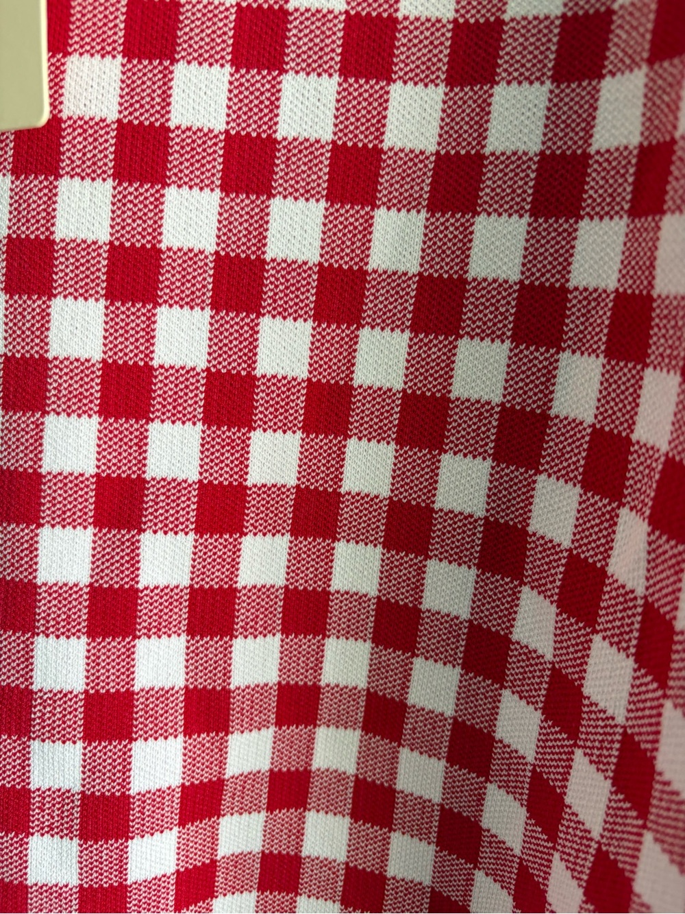 ❤️NEW entro Red and White Gingham Knit Top - Picture 3 of 9